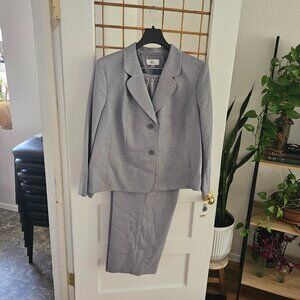 Women's Gray Blazer and Pant Set